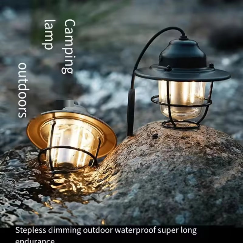 ShineTrip New Outdoor Vintage Pendant Light Ultra Long Life Camping Ambient Light Portable Rechargeable Tent Lights