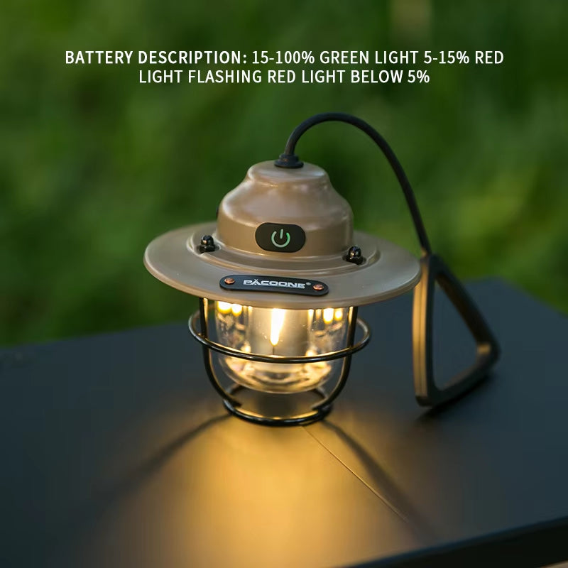 ShineTrip New Outdoor Vintage Pendant Light Ultra Long Life Camping Ambient Light Portable Rechargeable Tent Lights