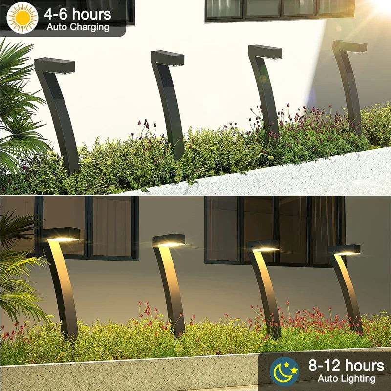4/8 Pcs Solar LED Light Garden Lights Outdoor Lighting IP65 Waterproof Lawn Path Spotlight for Yard Driveway Walkway Patio Decor