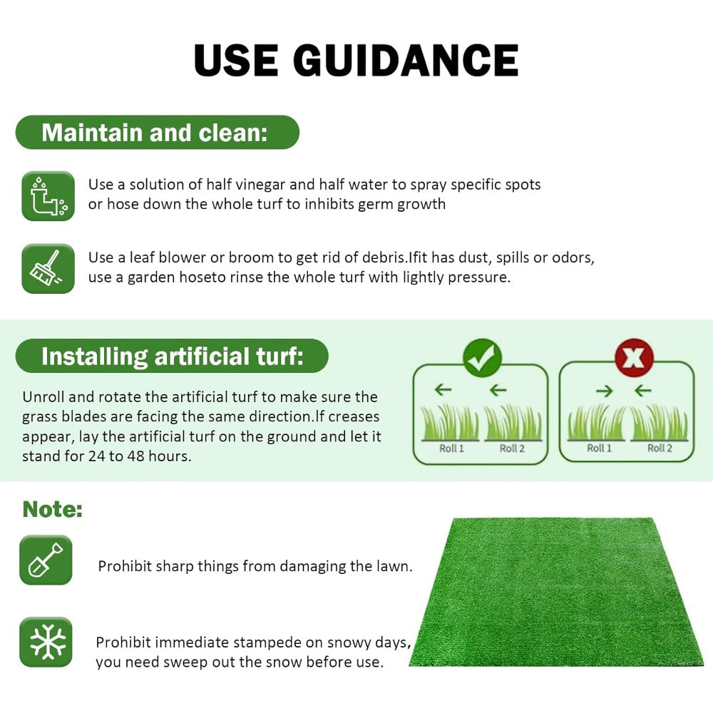 Turf Rolls Grass Realistic Synthetic Thick Fake Faux Grass Rug Astroturf Carpet Landscape for Indoor Outdoor Garden