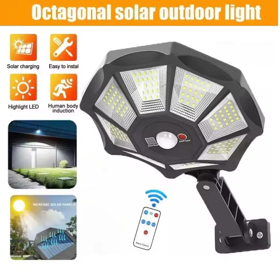 234 LED Solar Outdoor Lights Security Lights with Remote Control Motion Sensor Wall Lights Waterproof Wide Angle Flood Lights