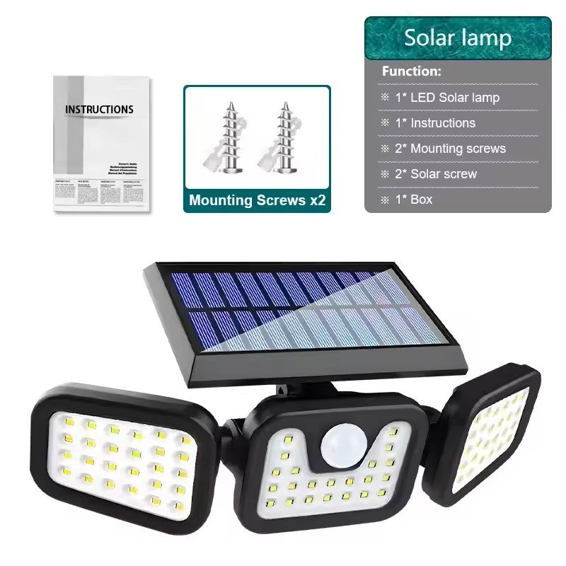 234 LED Solar Outdoor Lights Security Lights with Remote Control Motion Sensor Wall Lights Waterproof Wide Angle Flood Lights