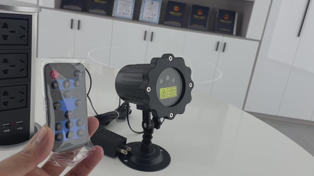 Christmas Laser Projector Light Outdoor Motion Firefly Red Green Blue Laser Light Projection with Remote For Garden Landscape